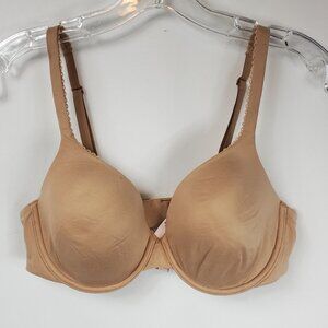 Victoria's Secret Beige Laced Edge Womens Wired Adjustable Back Bra Sz 36C
